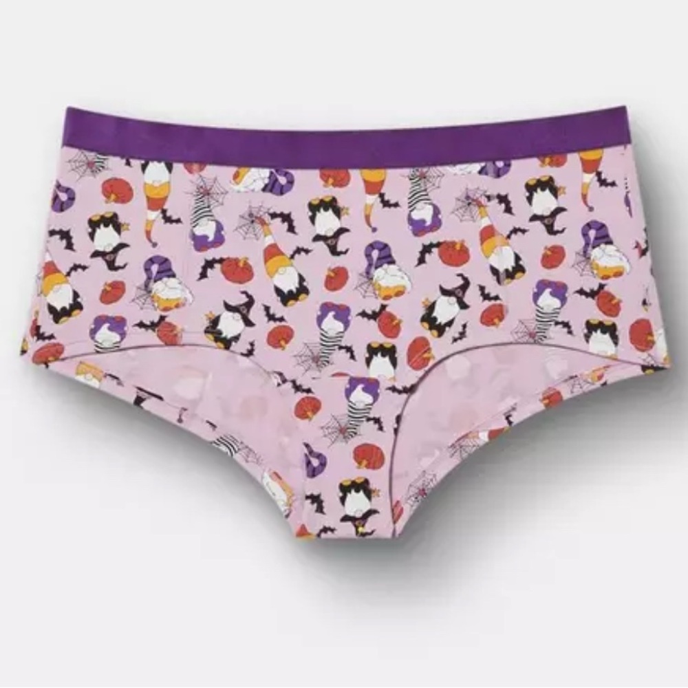 Torrid Haunted Gnomes cotton/spandex boyshort panty, Torrid size 1
